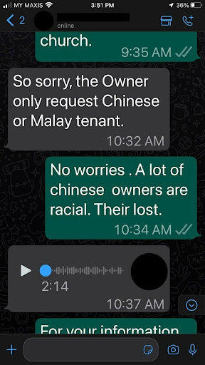 “You must understand the reason.” – Chinese Agent Denies Being Racist After Stereotyping M’sian Indian Tenant