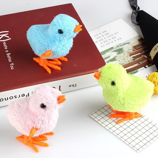 Title 5, Plush Chicken Toy on the Chain Clockwork Fun fo...