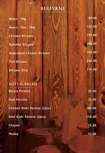 Ruchikkoot Restaurant menu 