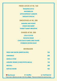 The Common Room menu 1