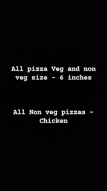 Pizza Americano menu 