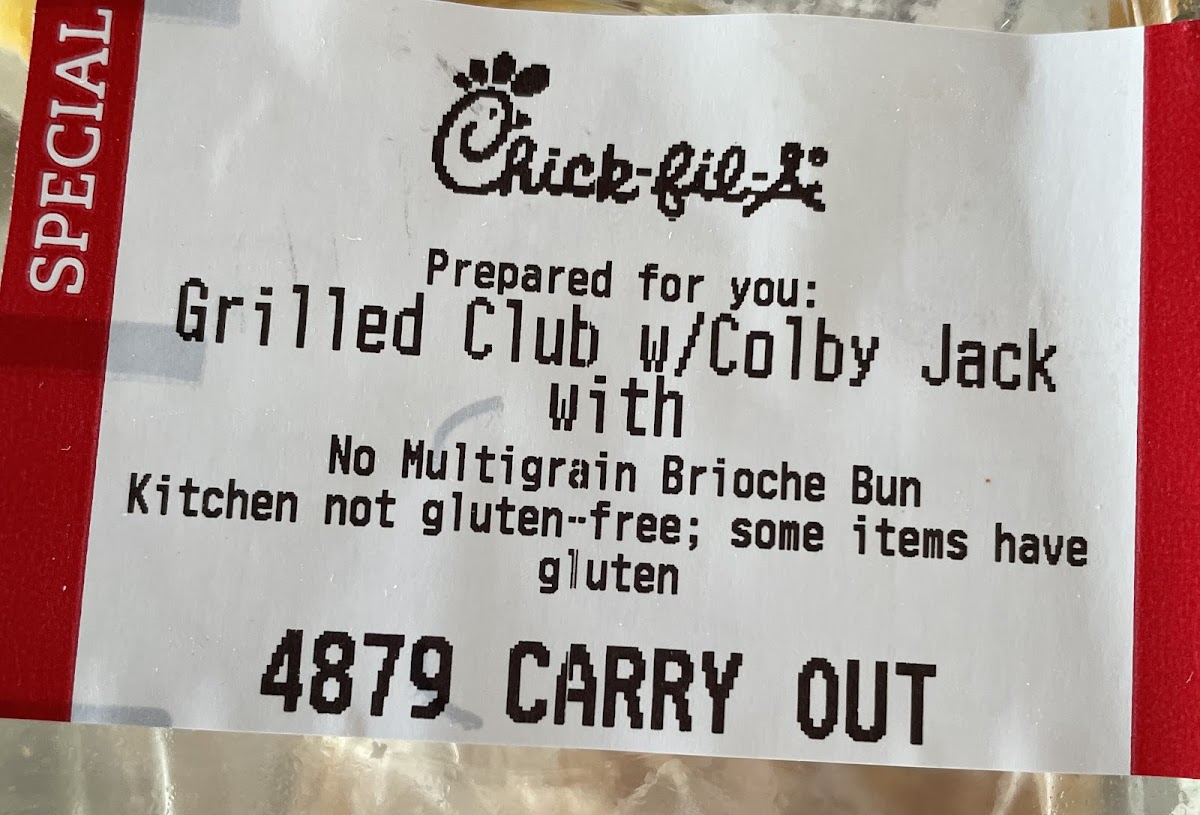 Gluten-Free at Chick-fil-A