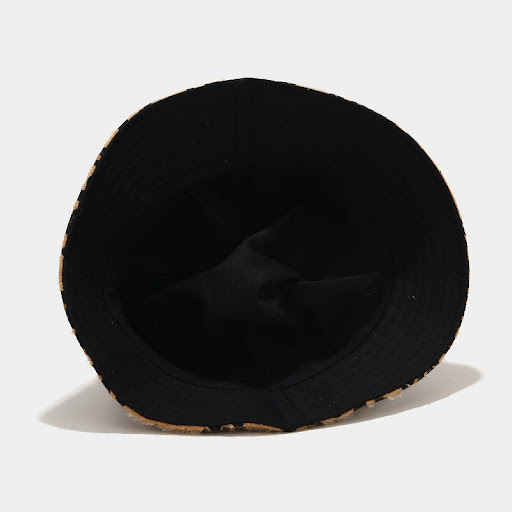 Title 1, Leopard Double-sided Fisherman Hat Female Woole...