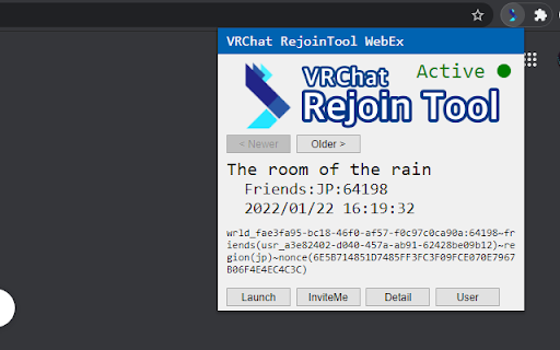 VRChat RejoinTool WebEx