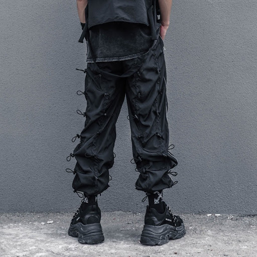 Title 1, Womens loose trousers overalls, mid-waist, sol...