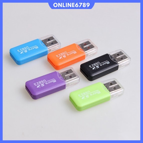 Đầu Đọc Thẻ Nhớ Micro Sd Cổng Usb, Đầu Lọc Thẻ Nhớ Mini Dùng Kết Nối Pc, Laptop, Loa Đài