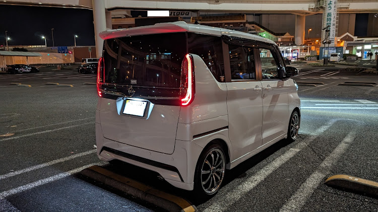 ルークス ハイウェイスター ターボのいつもいいね＆コメントありがとうございます・白の汚れは命取り・大黒PAに関するカスタム事例の投稿画像3枚目