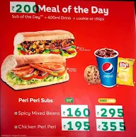 Subway menu 4