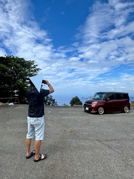 タンクカスタムの海と愛車・メタセコイア並木・ゴールドホイール・workwheels・日本海旅行に関するカスタム事例の投稿画像13枚目