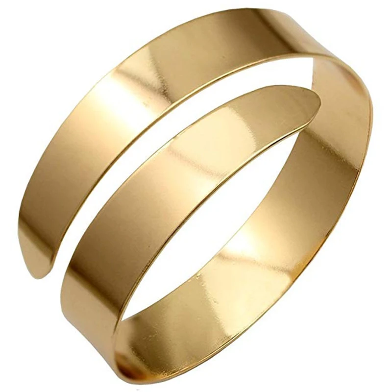 Title 8, Bracelet de bras simple en alliage brillant, st...