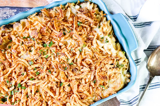 Swiss Cheese Tuna Casserole | Just A Pinch Recipes