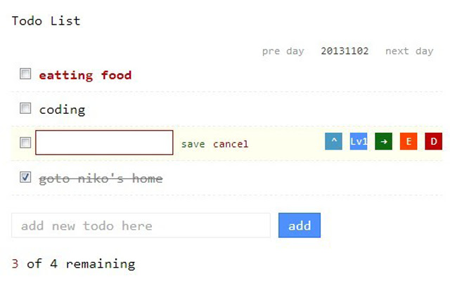 Todo List chrome extension