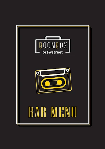 Boombox Brewstreet menu 