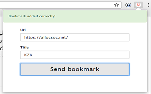 Shiori create bookmarks extension