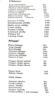 Kodwani Fast food menu 1