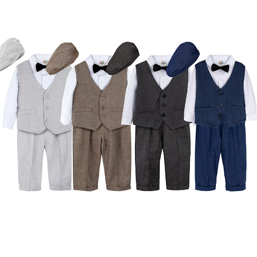 Title 3, Male Baby British Style Gentleman Suit for spec...