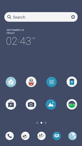 Moon LINE Launcher theme