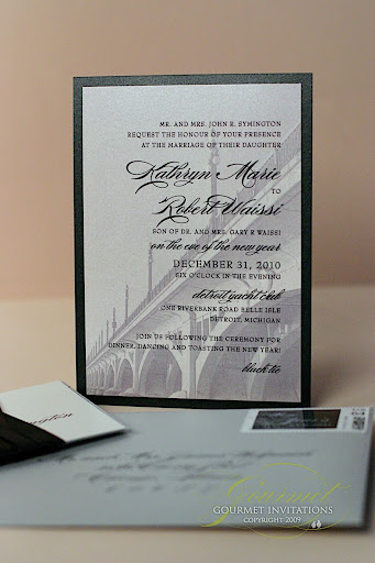 detroit wedding invitations, belle isle wedding invitations, wedding on belle isle, belle isle bridge invitation