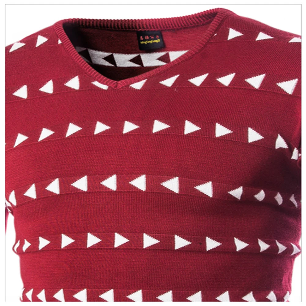 Title 2, Dreieck-Strickpullover mit V-Ausschnitt für Dam...