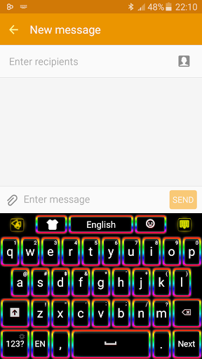 Neon Color Keyboard