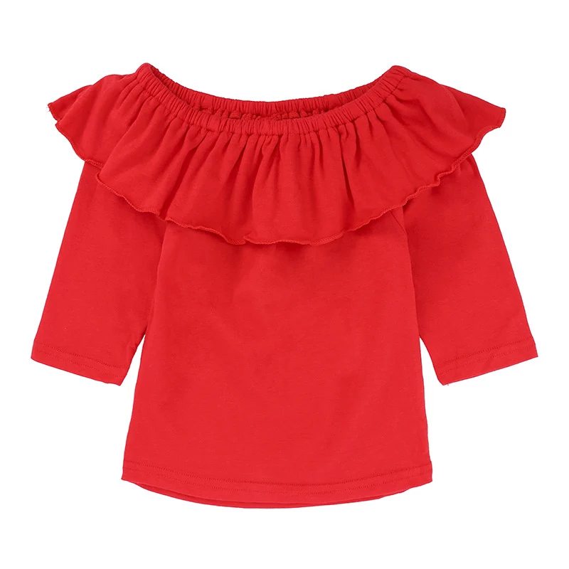 Conjunto infantil Menina Top Um Ombro Jeans Rosa Look charmoso e moderno para sua pequena. Conforto e estilo em um só produto.