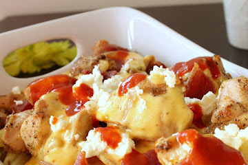 Buffalo Chicken Pasta Casserole
