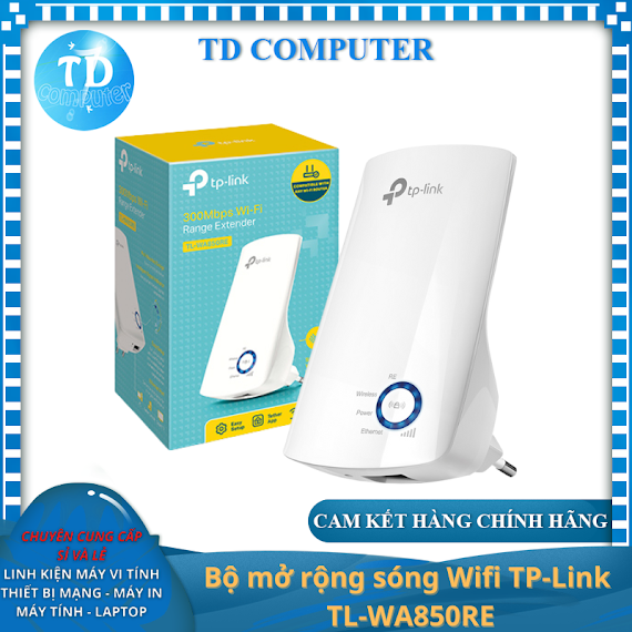 Bộ Mở Rộng Sóng Wifi Tp - Link Tl - Wa850Re Chuẩn N Tốc Độ 300Mbps - Hàng Chính Hãng Fpt Phân Phối