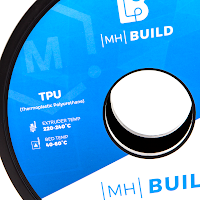 Black MH Build Series TPU Flexible Filament - 2.85mm (1kg)