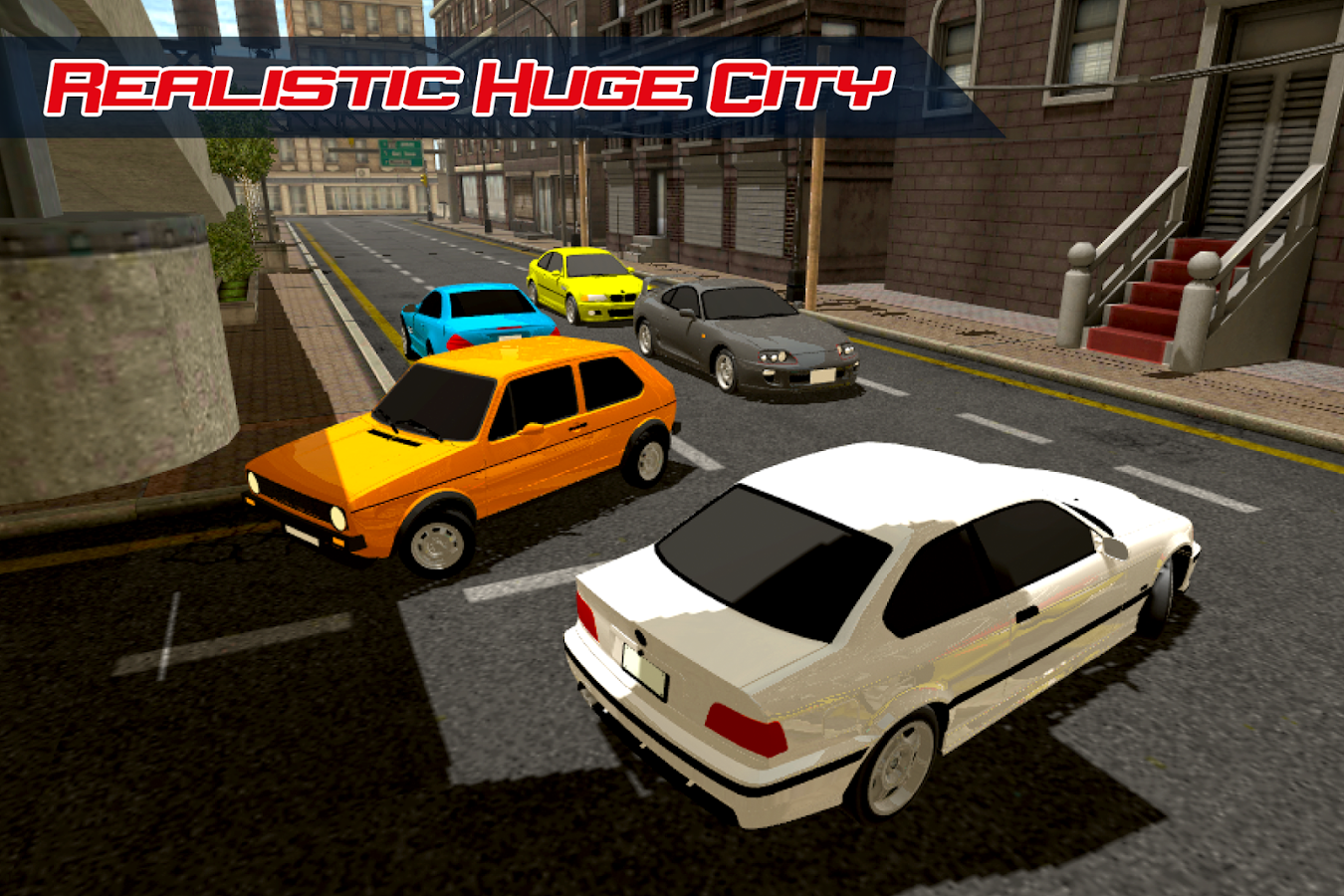   Car Driving Simulator in City- 스크린샷 