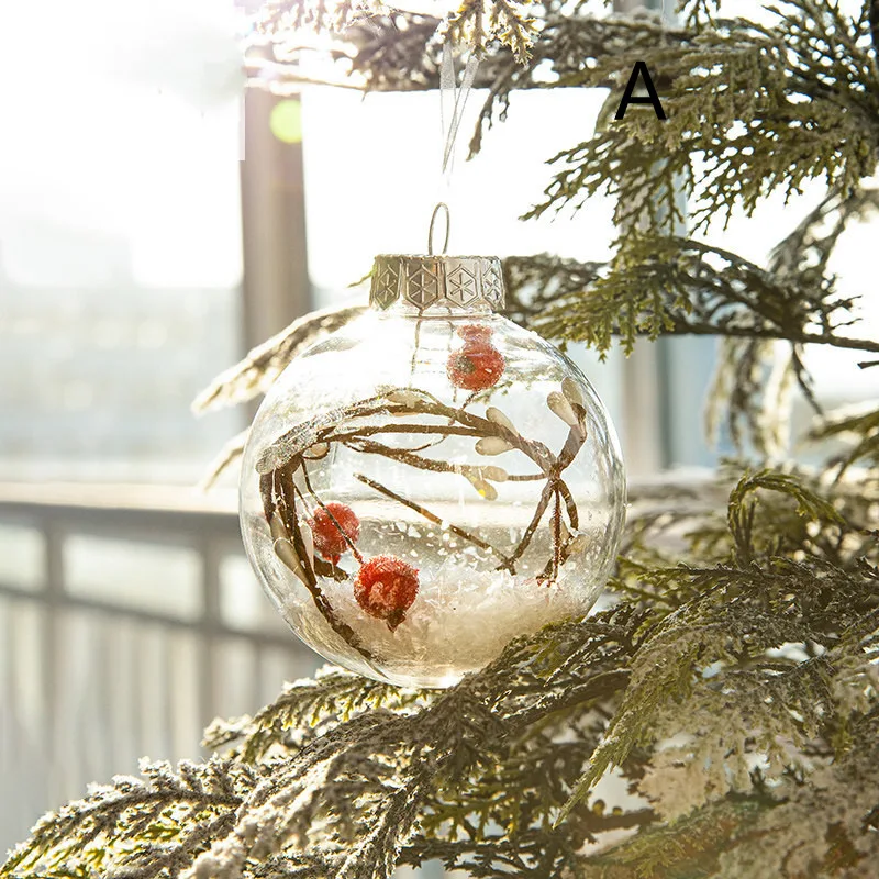 Title 8, Décorations de Noël Nouvel An Boules en plastiq...