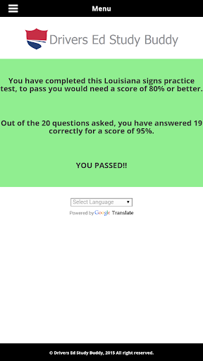 Louisiana Driver License Test