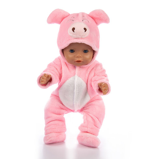 Title 1, Cartoon Animal Doll Clothes with Childrens Clo...
