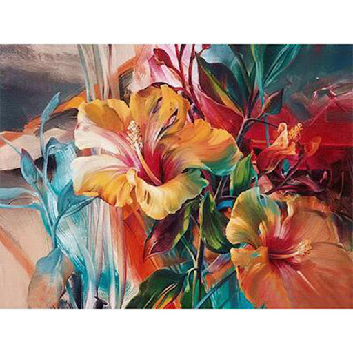 Title 2, DIY Digital Oil Painting Natural Landscape Flow...