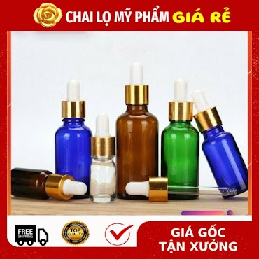 Lọ Chiết Serum Rẻ Vô Địch Lọ Đựng Tinh Dầu Khoen Vàng 5Ml, 10Ml, 15Ml, 20Ml, 30Ml, Phụ Kiện Du Lịch