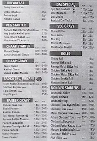 Tadka menu 1