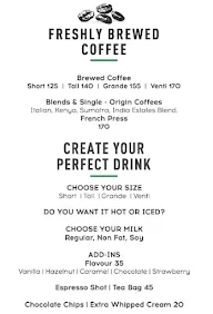 Starbucks menu 3