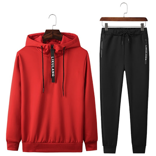 Title 5, Mens casual long-sleeved sweater suit