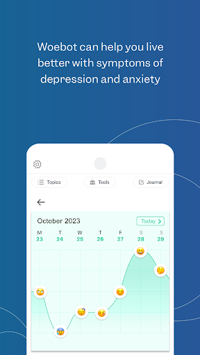 Screenshot Woebot: The Mental Health Ally