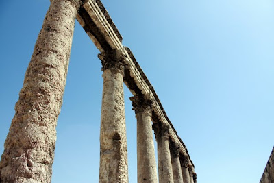 Roman ruins in Amman Jordan