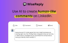 WiseReply - LinkedIn Comment Generator small promo image