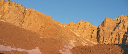 Alpine glow on Trail Camp