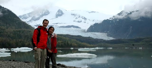 Towards the trailhead of Mendenhall Glacier in Juneau, Alaska