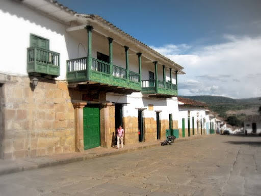 By Barichara's Main Square