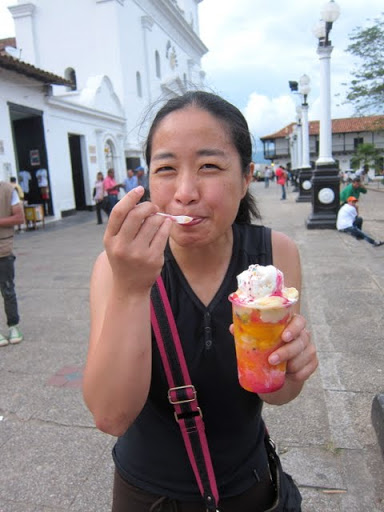 Colombian 'cholado' - a heavenly concoction of fruit, ice cream, and condensed milk