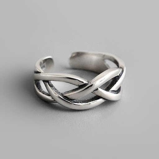 Title 1, Fashion Retro Distressed Marcasite Ring for Wom...