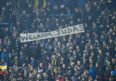 Supporters Waasland-Beveren waren niet blij met de terugkeer van Clement