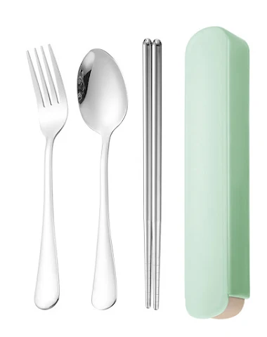 RVS bestekset vork lepel en eetstok - 3