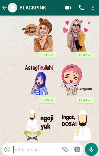 Koleksi Gambar Stiker Wa Islami Gratis Lengkap Luculucuaan