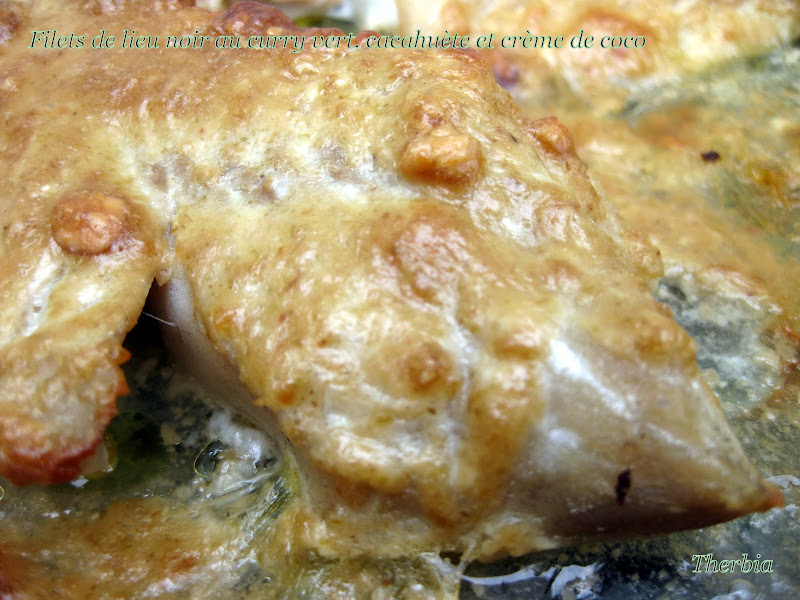 Filets De Lieu Noir Au Curry Vert Cacahuete Et Creme De Coco