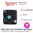 Pin Sạc Dự Phòng Yoobao M4 Mini 10000Mah Pin Li - Polymer 2 Đầu Vào 2 Đầu Ra Cho Điện Thoại Máy Tính Bảng.... - Chính Hãng
